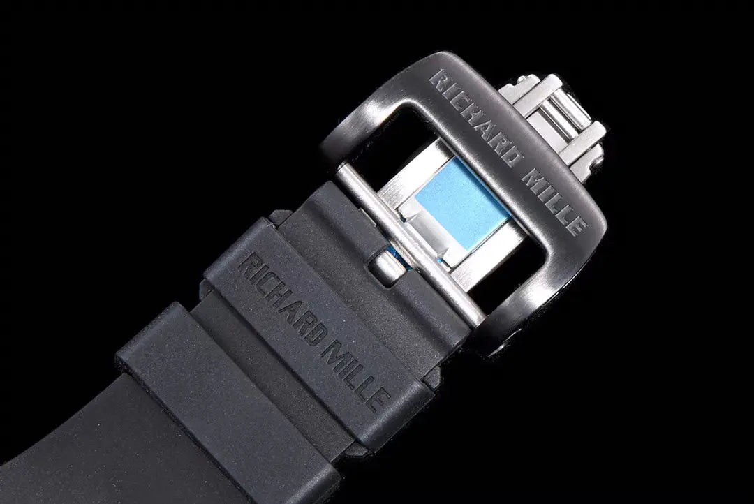 Richard Miller RM 057 NTPT Carbon Fiber Black Rubber Strap