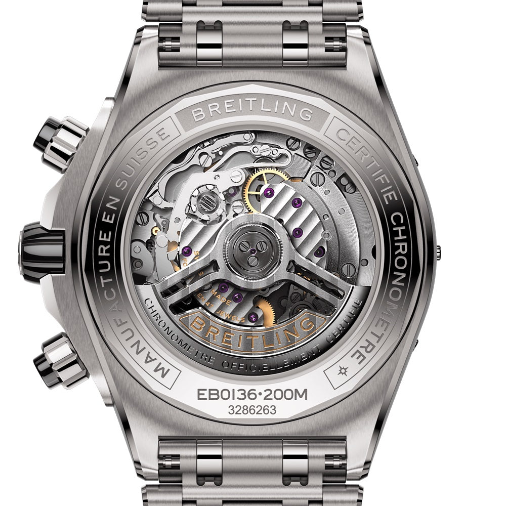 Unworn Breitling Super Chronomat B01 44 Ref# EB0136251M1E1, box and papers