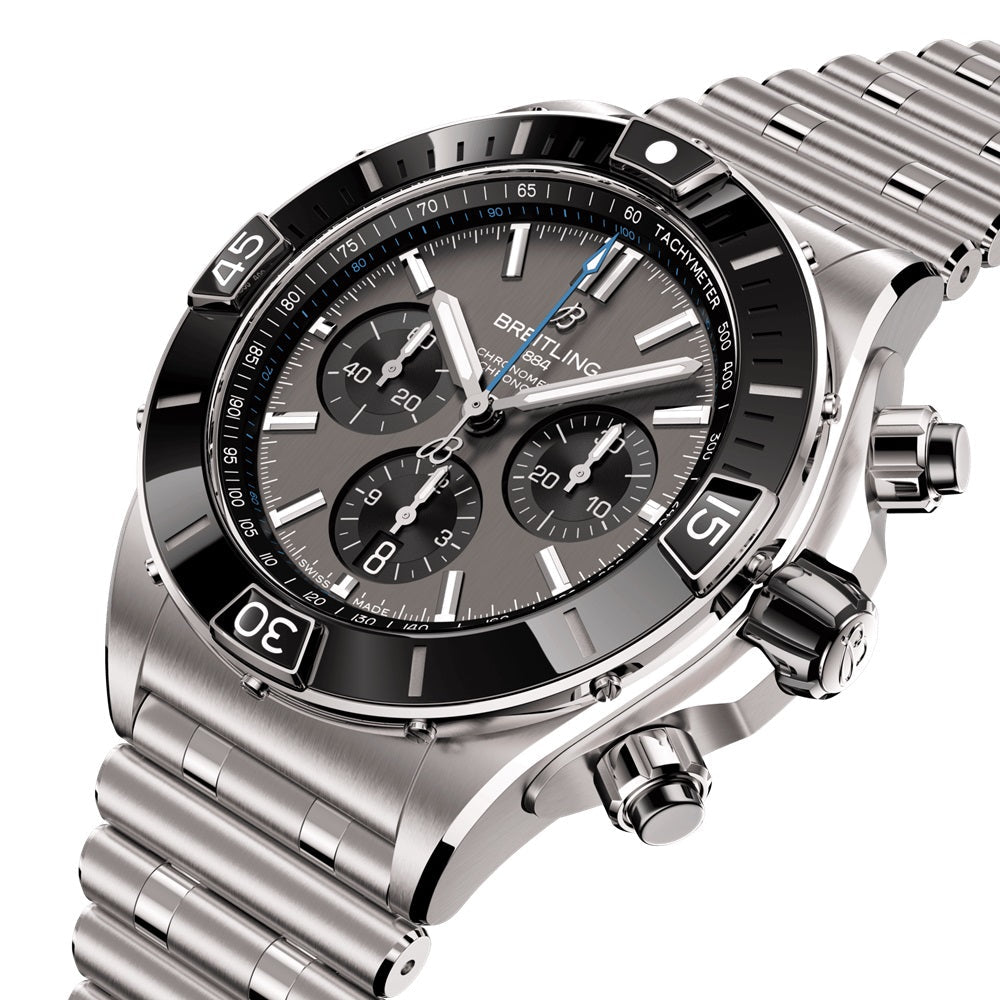 Unworn Breitling Super Chronomat B01 44 Ref# EB0136251M1E1, box and papers