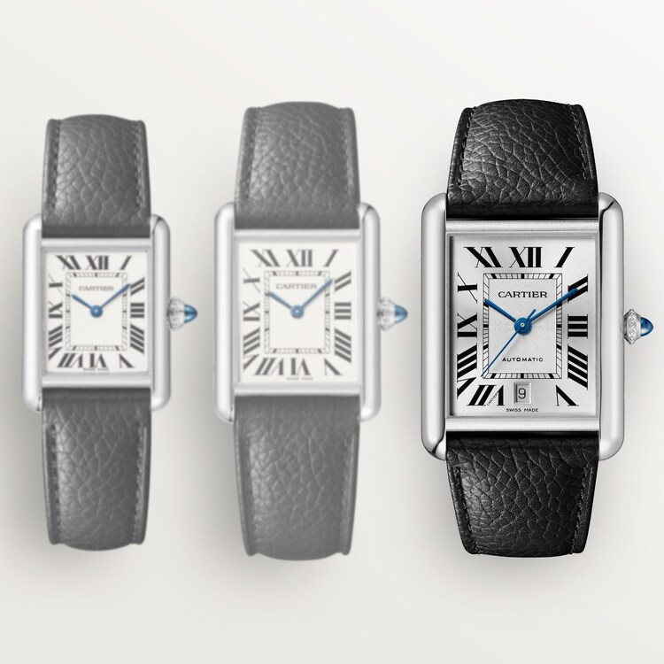 Unworn Cartier Tank Must de Cartier, Extra-large Stainless Steel, 41mm x 31mm, Ref# WSTA0040, box and papers