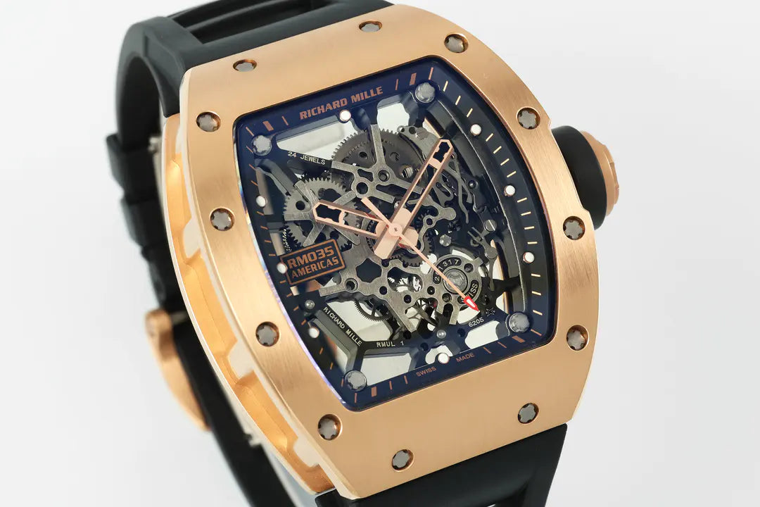 Richard Mille RM 035 Black Toro Nadal Rose Gold