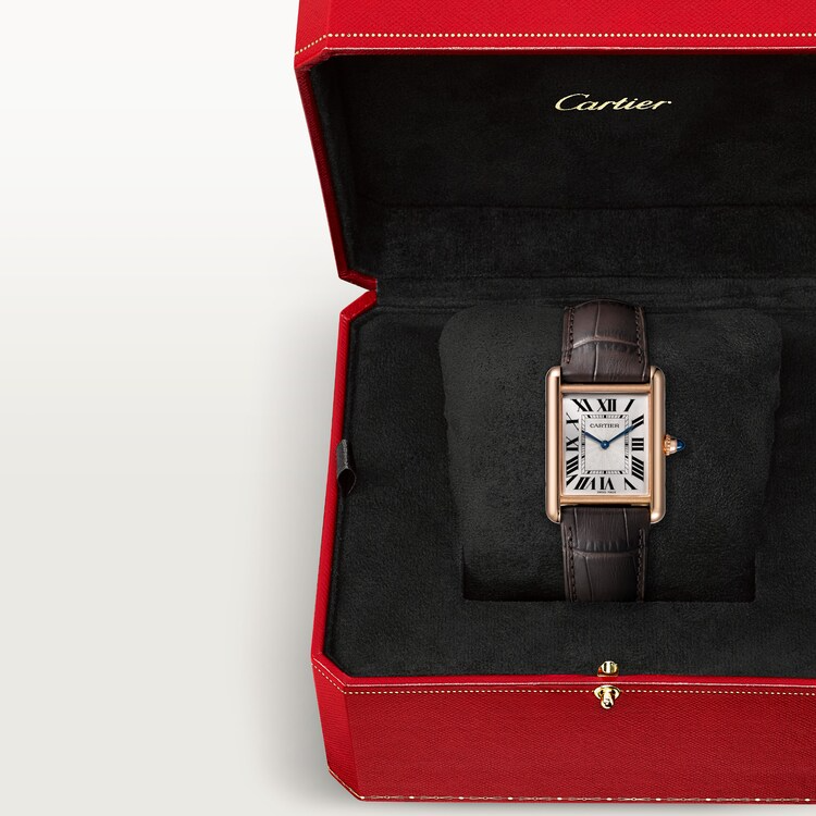 Unworn, Cartier Tank Louis Cartier, 18k Rose Gold, 33.7mm x 25.5mm, Ref# WGTA0011, box and papers