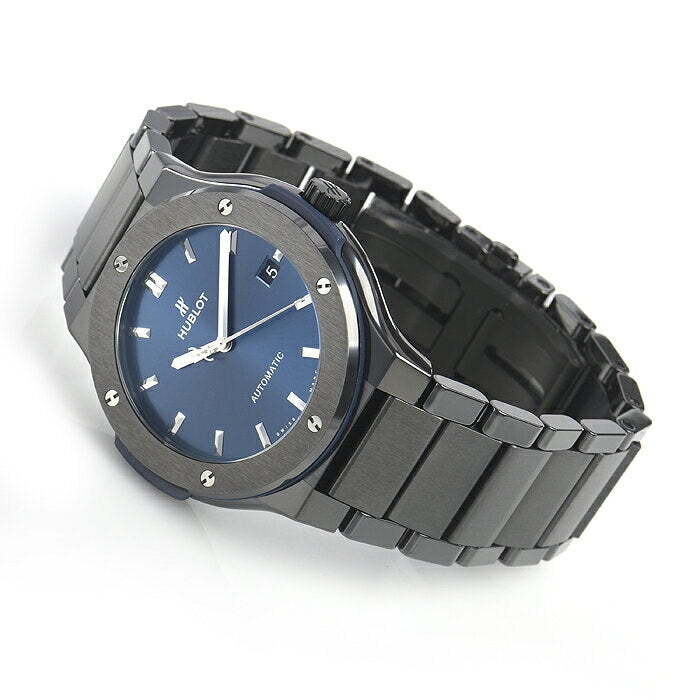 Hublot Classic Fusion Automatic 45mm Ceramic Blue, Ref# 510.CM.7170.CM, Unworn 2025