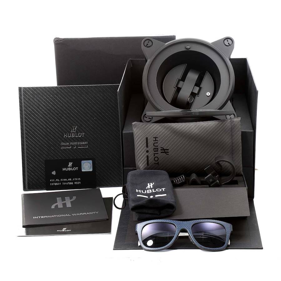 Hublot Big Bang Unico Carbon Chronograph Mens Watch 411.YL Box Papers