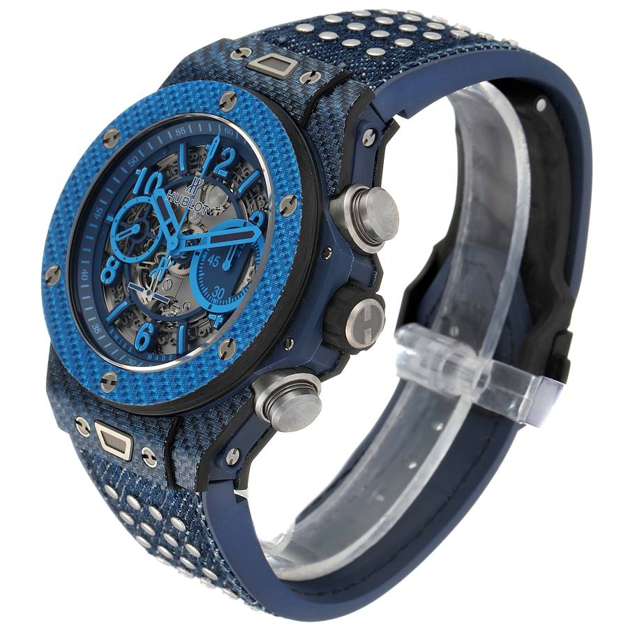 Hublot Big Bang Unico Carbon Chronograph Mens Watch 411.YL Box Papers