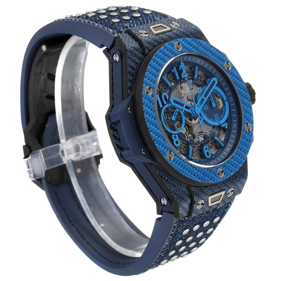 Hublot Big Bang Unico Carbon Chronograph Mens Watch 411.YL Box Papers