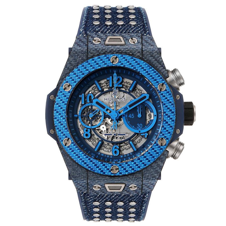 Hublot Big Bang Unico Carbon Chronograph Mens Watch 411.YL Box Papers