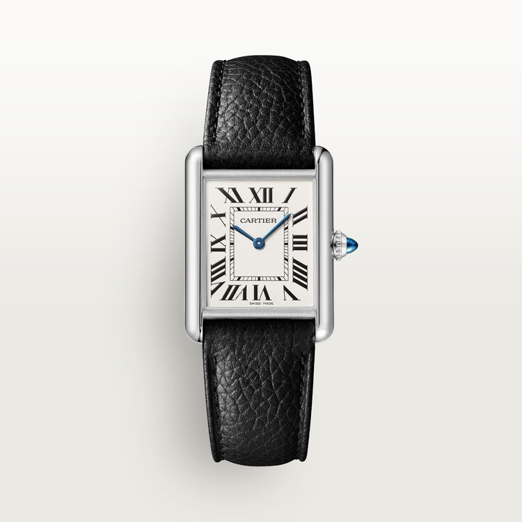 Unworn Cartier Tank Must de Cartier, Large Stainless Steel, 33.7mm x 25.5mm, Ref# WSTA0109, box and papers