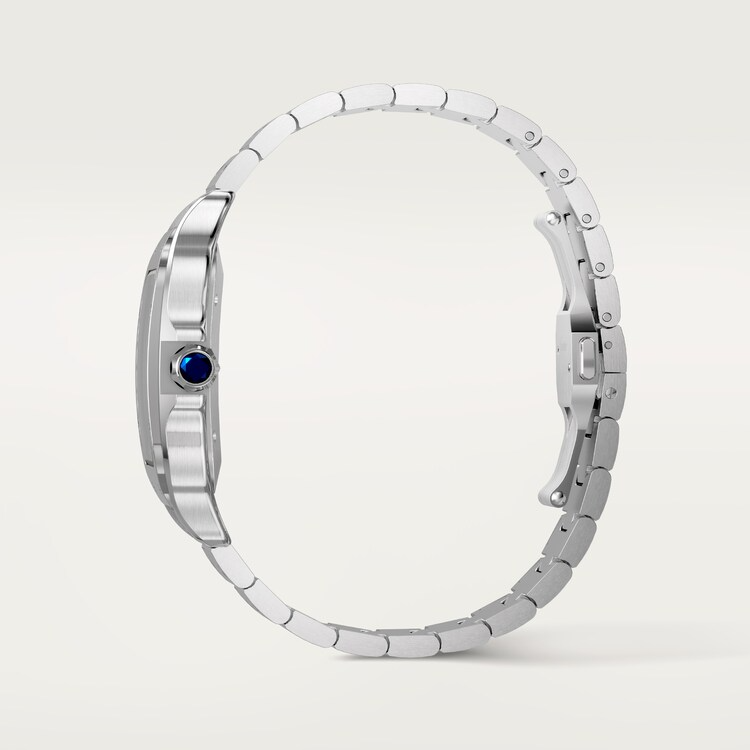 Unworn Cartier Santos de Cartier Dual Time, Stainless Steel, 40.2mm, Ref# WSSA0076, box and papers