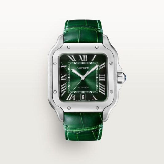 Unworn Cartier Santos de Cartier, Stainless Steel, 39.8mm, Ref# WSSA0062, box and papers