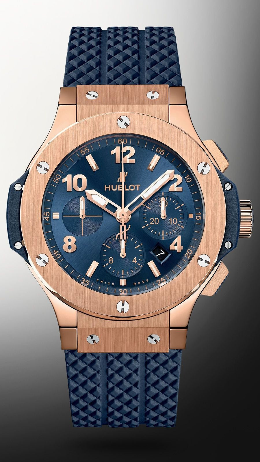 Hublot Big Bang Gold Blue 44mm, 18kt Rose Gold, Ref# 301.PX.7180.LR, Unworn 2025