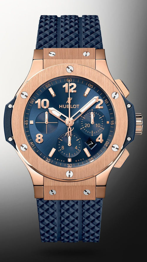 Hublot Big Bang Gold Blue 44mm, 18kt Rose Gold, Ref# 301.PX.7180.LR, Unworn 2025