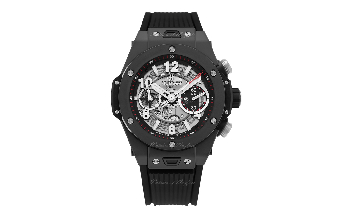 Hublot Big Bang Automatic Chronograph, 45mm, Black Ceramic, Ref# 411.CI.1170.RX, Unworn 2025