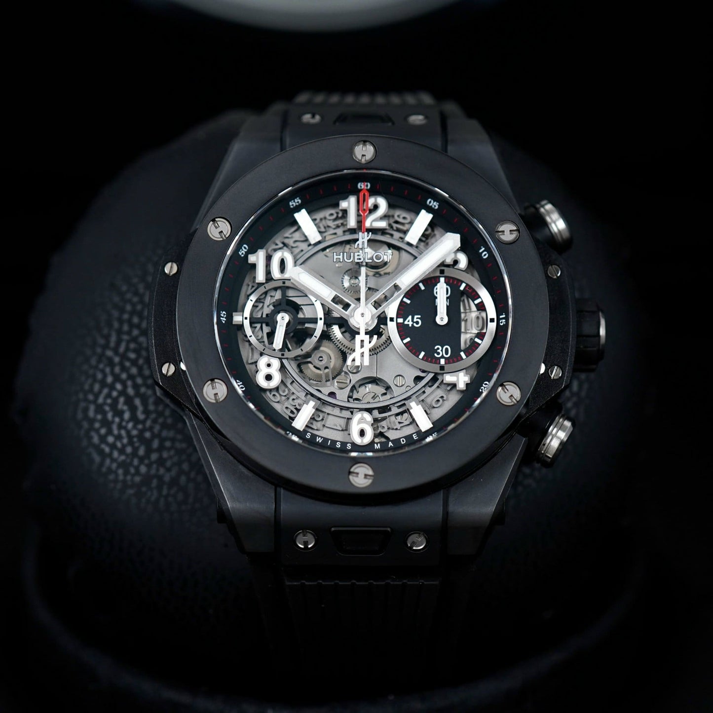 Hublot Big Bang Automatic Chronograph, 45mm, Black Ceramic, Ref# 411.CI.1170.RX, Unworn 2025