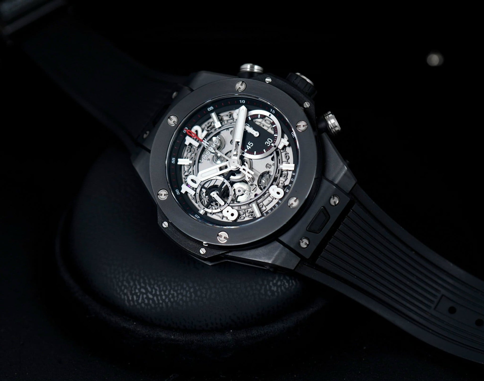 Hublot Big Bang Automatic Chronograph, 45mm, Black Ceramic, Ref# 411.CI.1170.RX, Unworn 2025