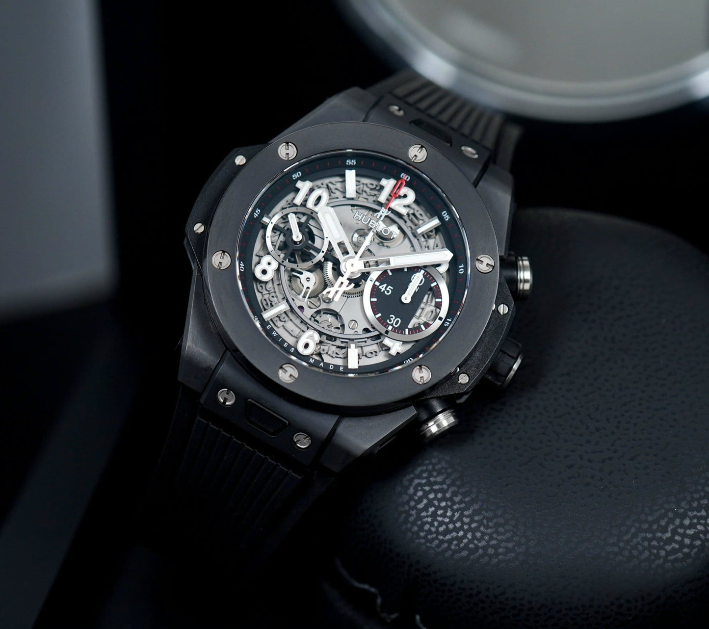Hublot Big Bang Automatic Chronograph, 45mm, Black Ceramic, Ref# 411.CI.1170.RX, Unworn 2025