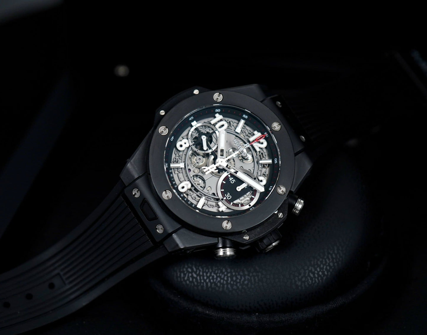 Hublot Big Bang Automatic Chronograph, 45mm, Black Ceramic, Ref# 411.CI.1170.RX, Unworn 2025