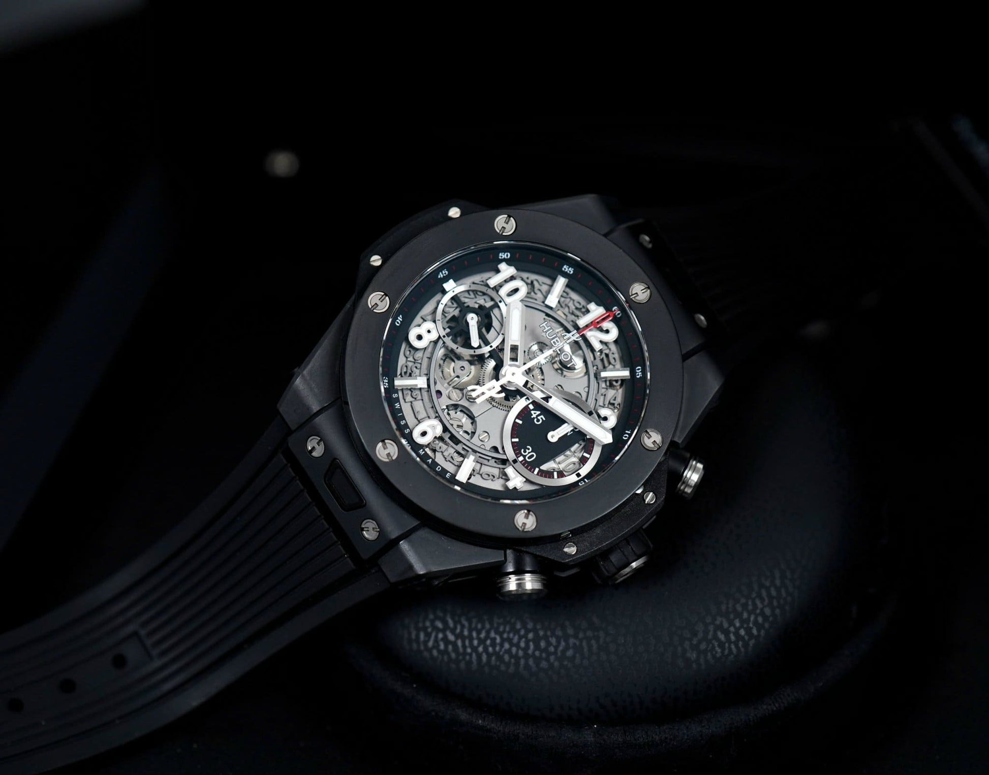 Hublot Big Bang Automatic Chronograph, 45mm, Black Ceramic, Ref# 411.CI.1170.RX, Unworn 2025