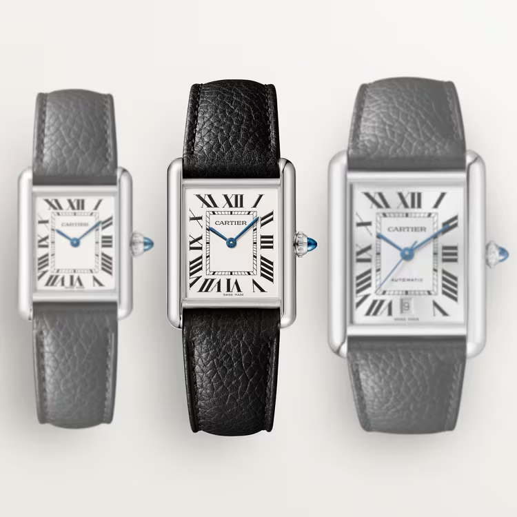 Unworn Cartier Tank Must de Cartier, Large Stainless Steel, 33.7mm x 25.5mm, Ref# WSTA0109, box and papers