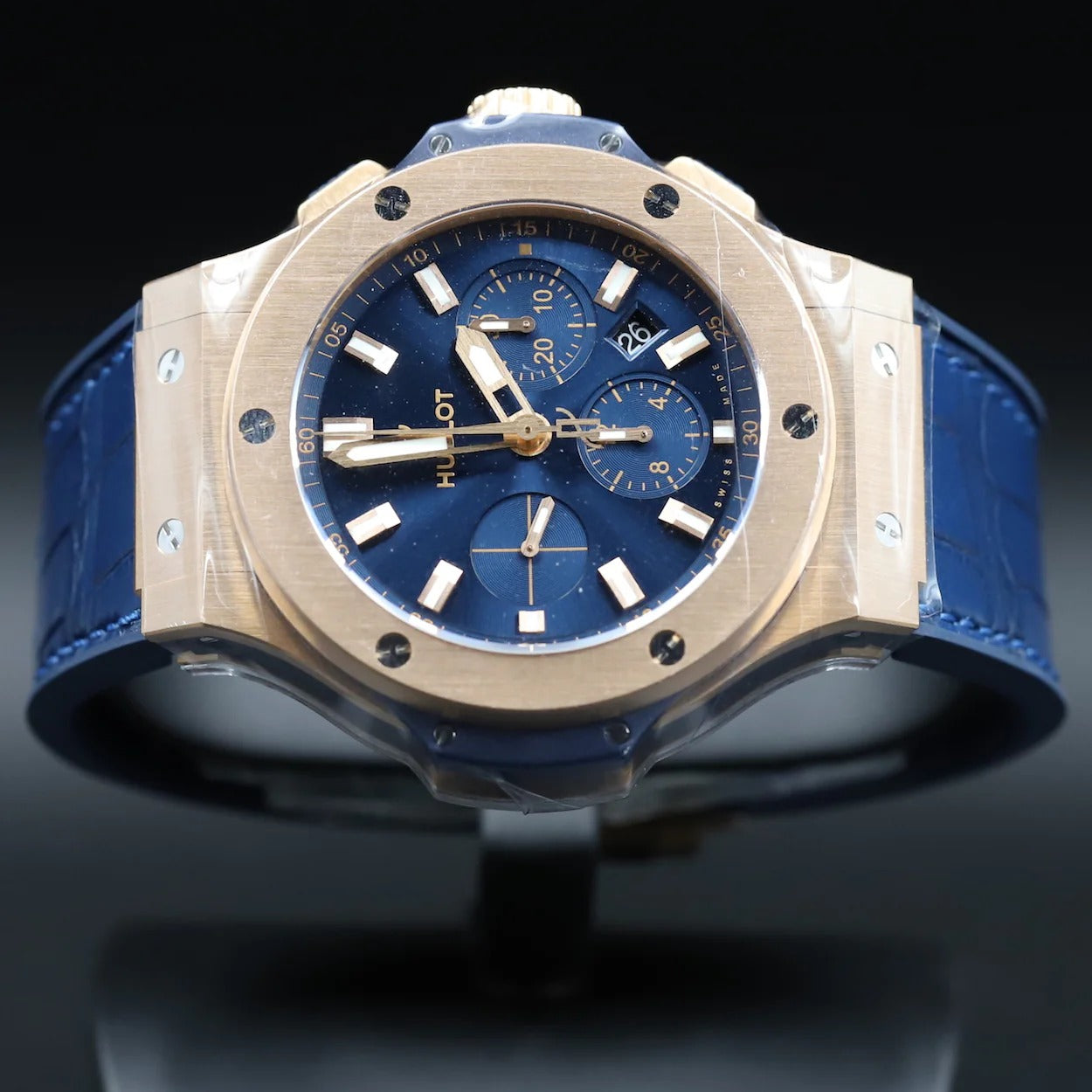 Hublot Big Bang Gold Blue 44mm, 18kt Rose Gold, Ref# 301.PX.7180.LR, Unworn 2025
