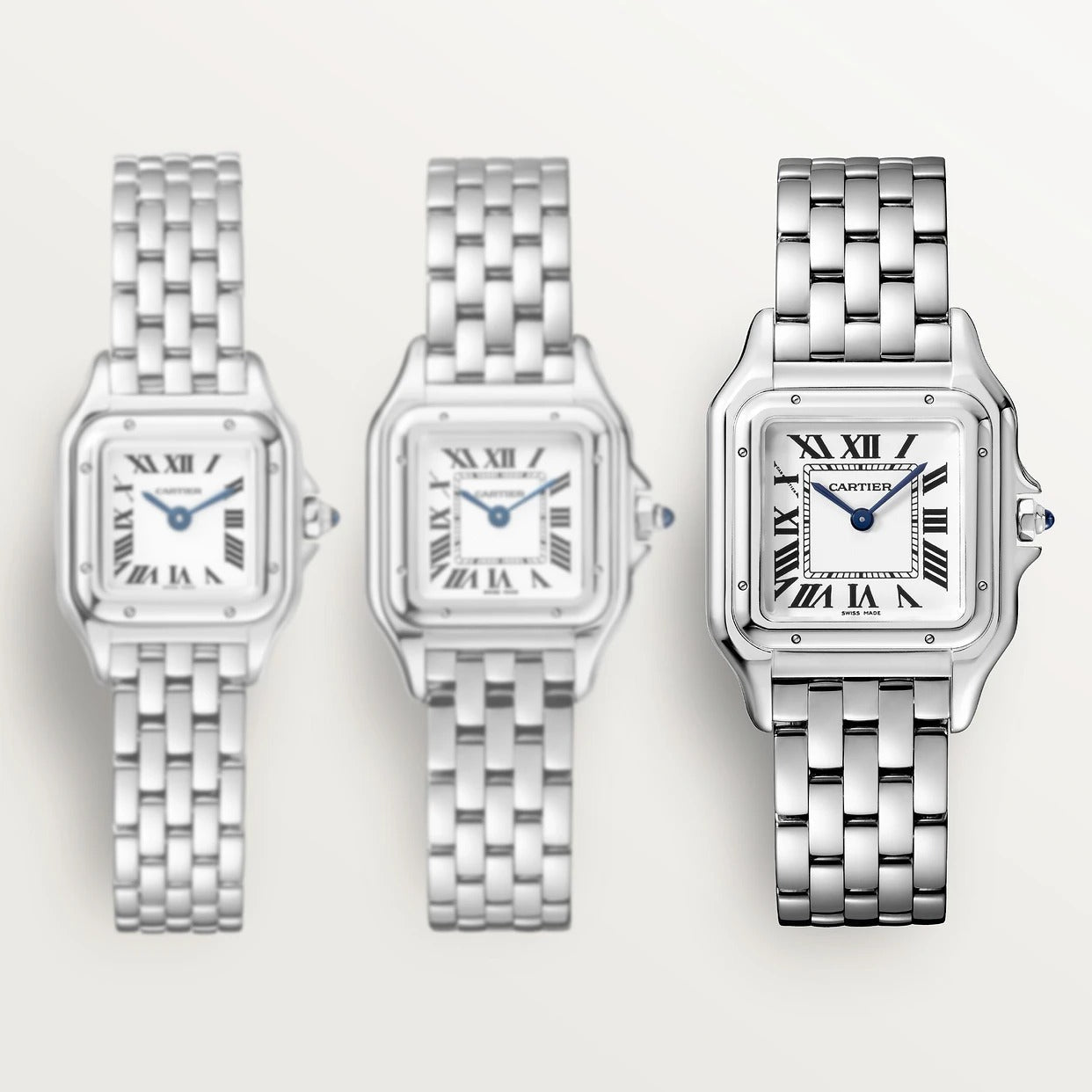 Unworn Cartier Panthère de Cartier Medium, Stainless Steel, 27mm x 37mm, Ref# WSPN0015, box and papers