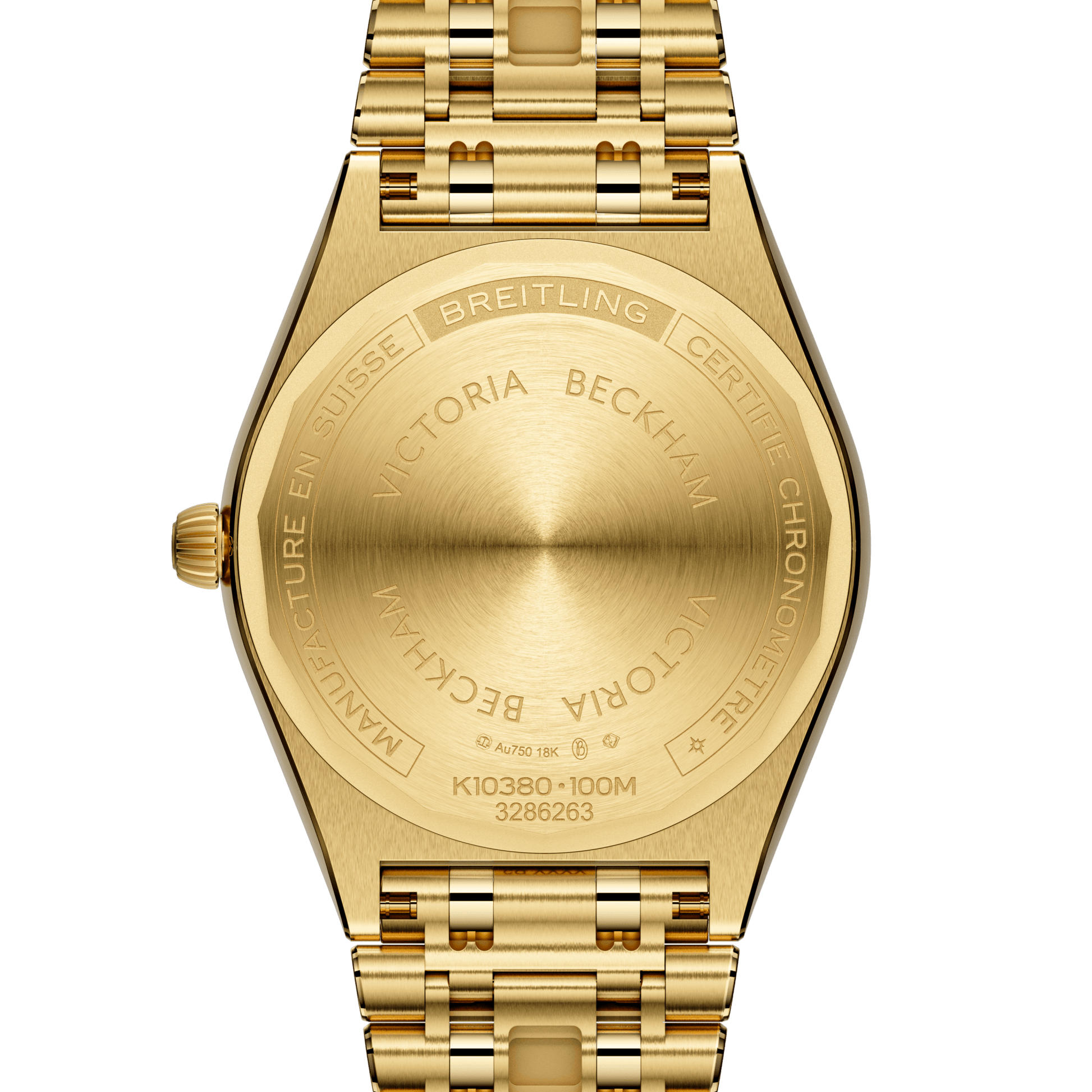 Breitling Chronomat Automatic 36 Victoria Beckham, 18k Yellow Gold, Ref# K103801A1C1K1, Unworn 2024
