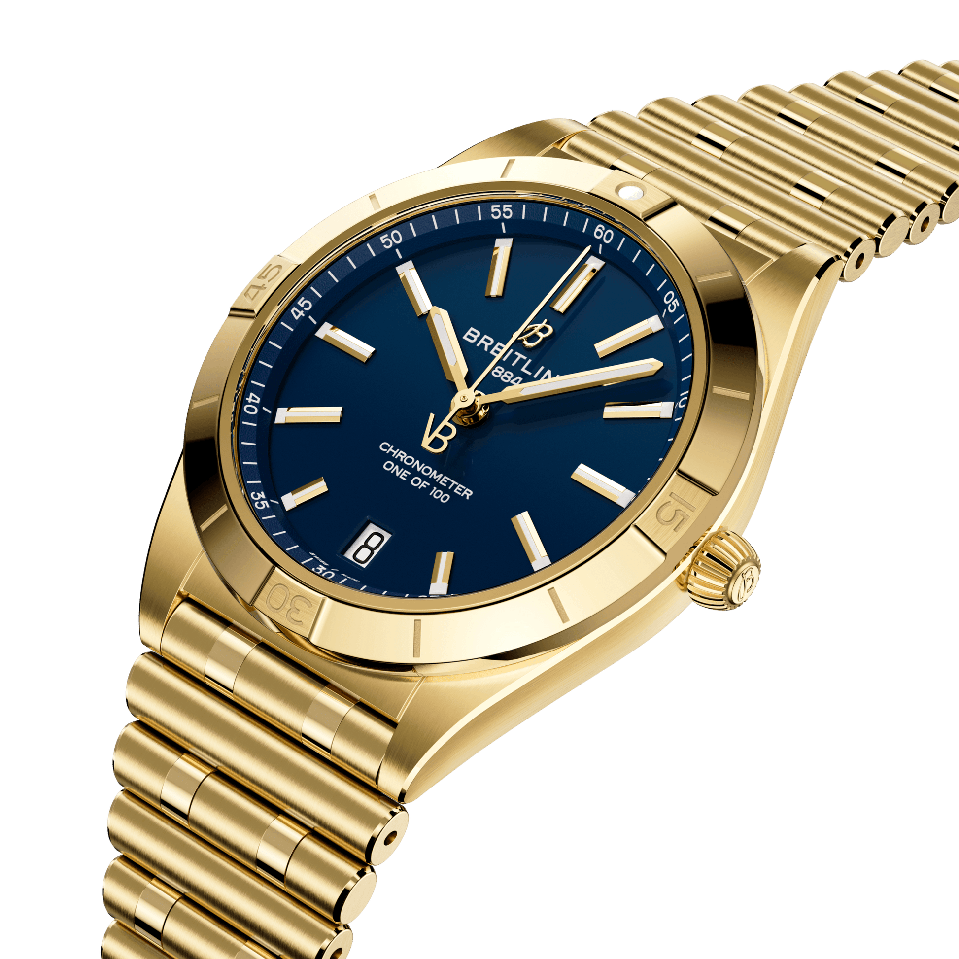 Breitling Chronomat Automatic 36 Victoria Beckham, 18k Yellow Gold, Ref# K103801A1C1K1, Unworn 2024