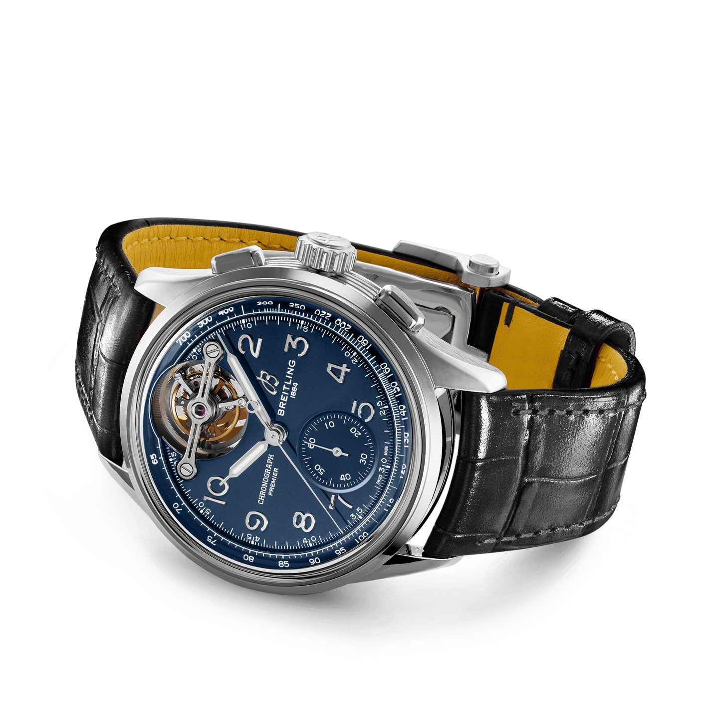 Breitling Premier B21 Chronograph Tourbillon 42 Willy Breitling, Platinum, Ref# LB2120171C1P1, Unworn 2024