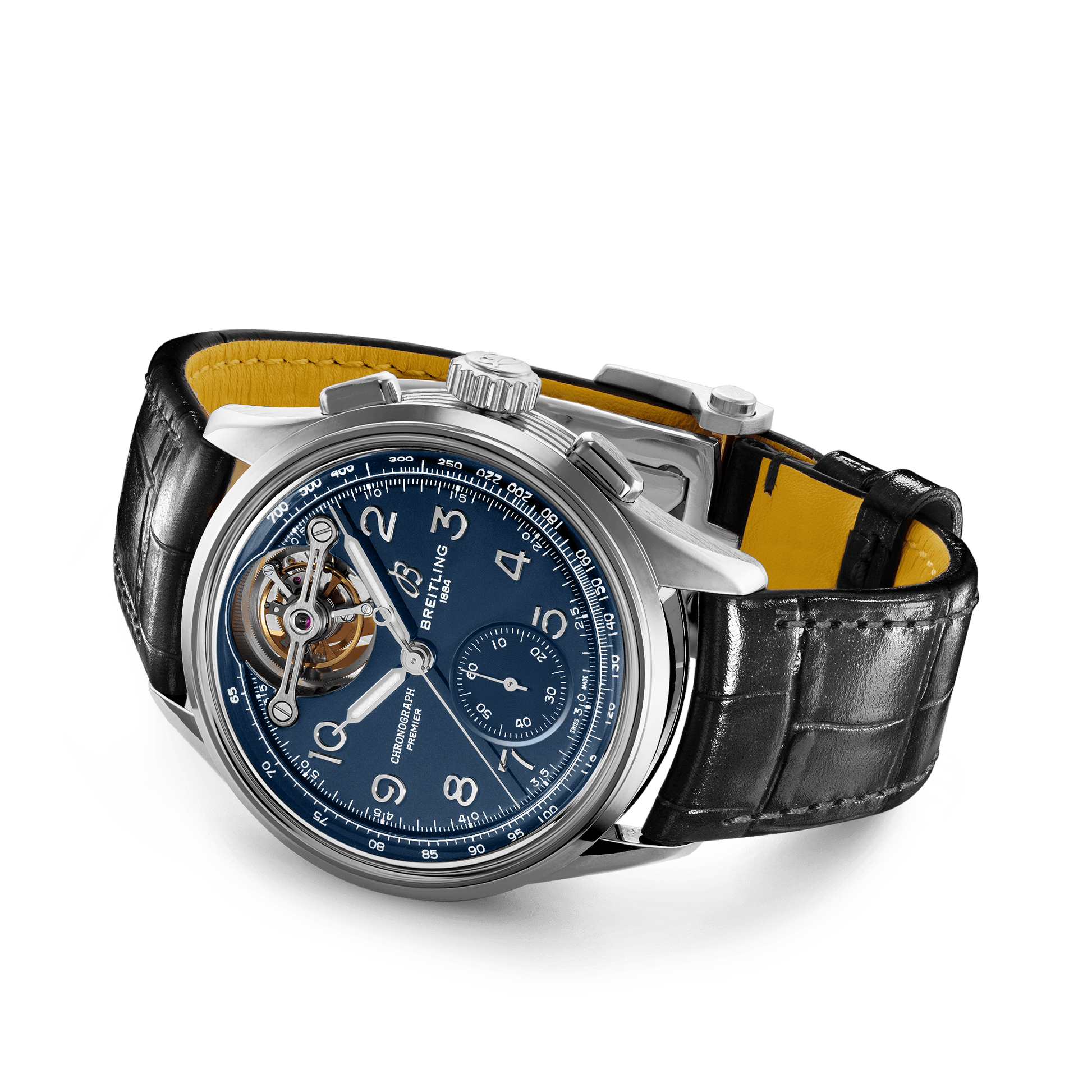 Breitling Premier B21 Chronograph Tourbillon 42 Willy Breitling, Platinum, Ref# LB2120171C1P1, Unworn 2024