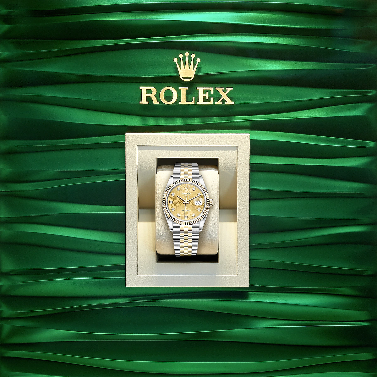 Rolex Datejust 36, 18k Yellow Gold and Stainless Steel, 36mm, Ref# 126233-0033