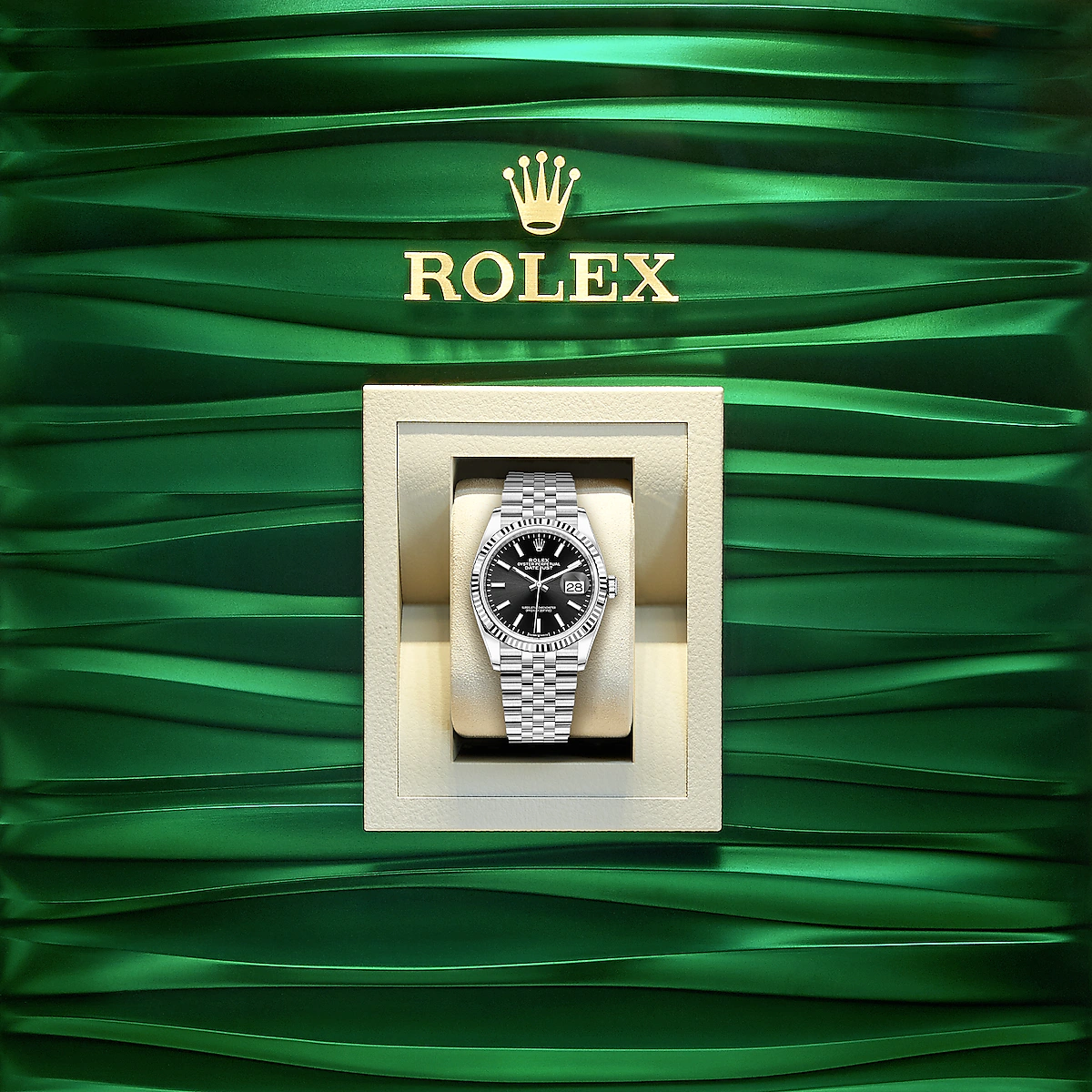Rolex Datejust 36, Stainless Steel and 18k White Gold, 36mm, Ref# 126234-0015