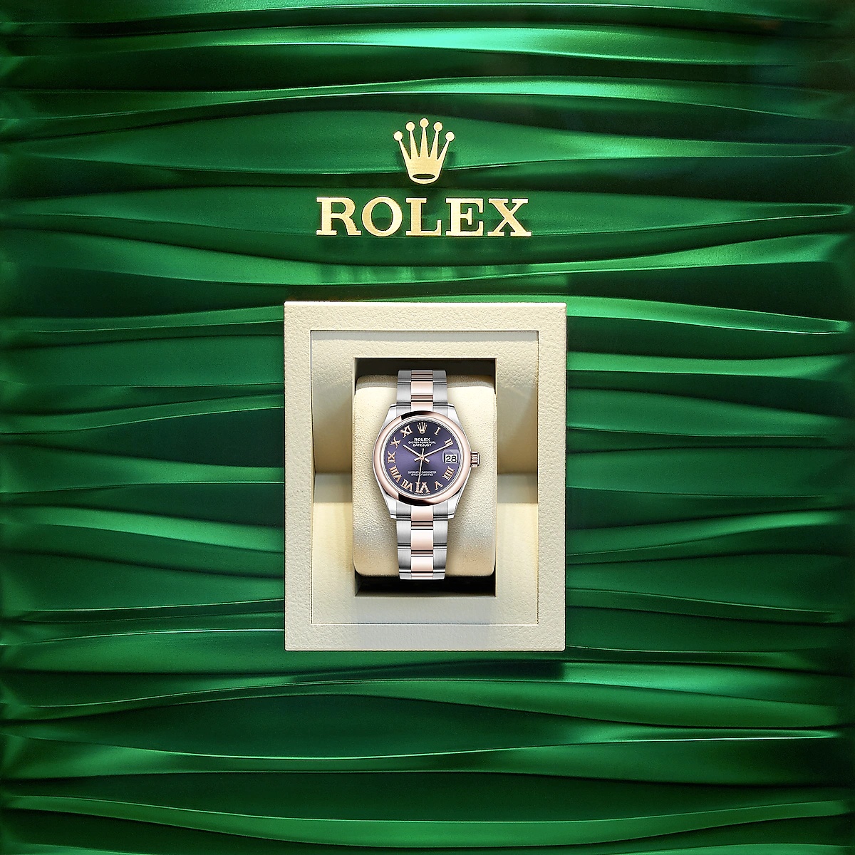 Rolex Datejust 31, Oystersteel and Everose gold, Ref# 278241-0019