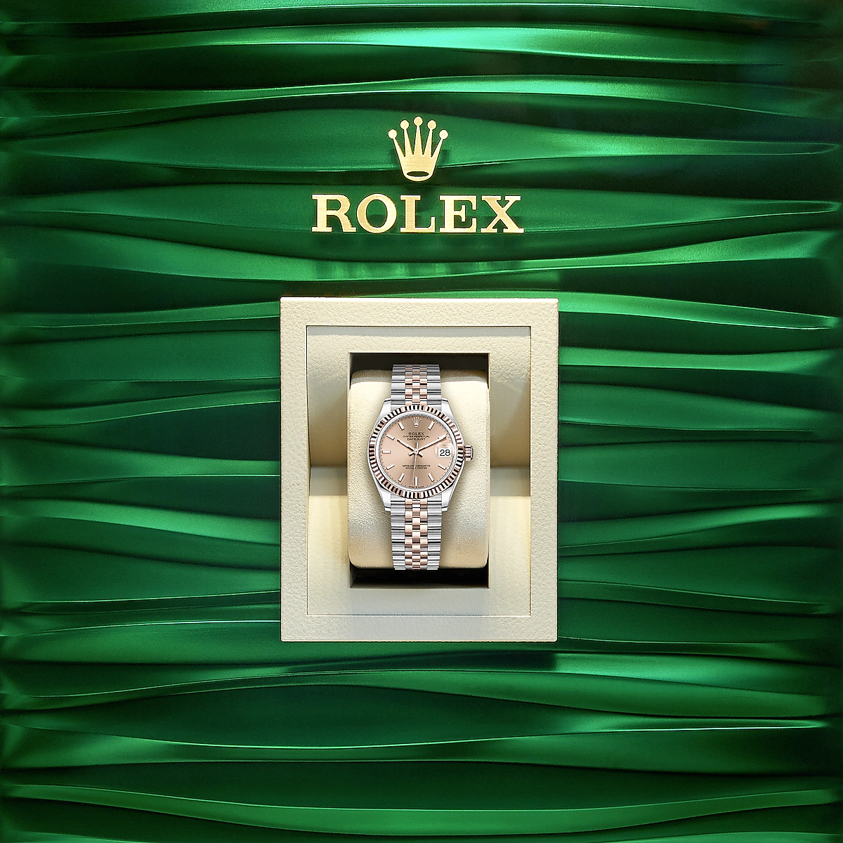 Rolex Datejust 31, Oystersteel and 18k Everose Gold, Ref#278271-0010