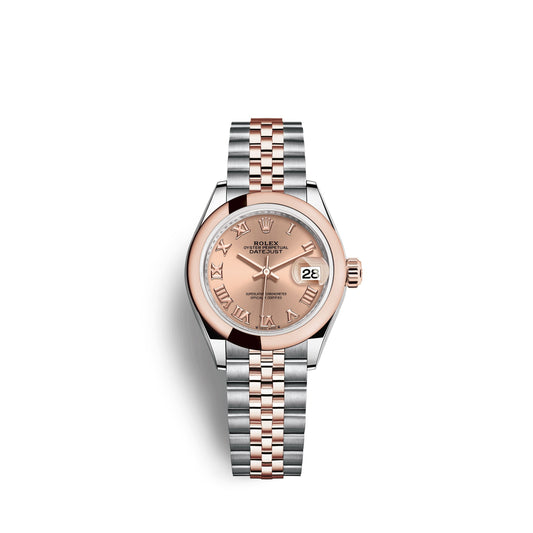 Rolex Lady-Datejust 28, Oystersteel and 18k Everose Gold, Ref# 279161-0025
