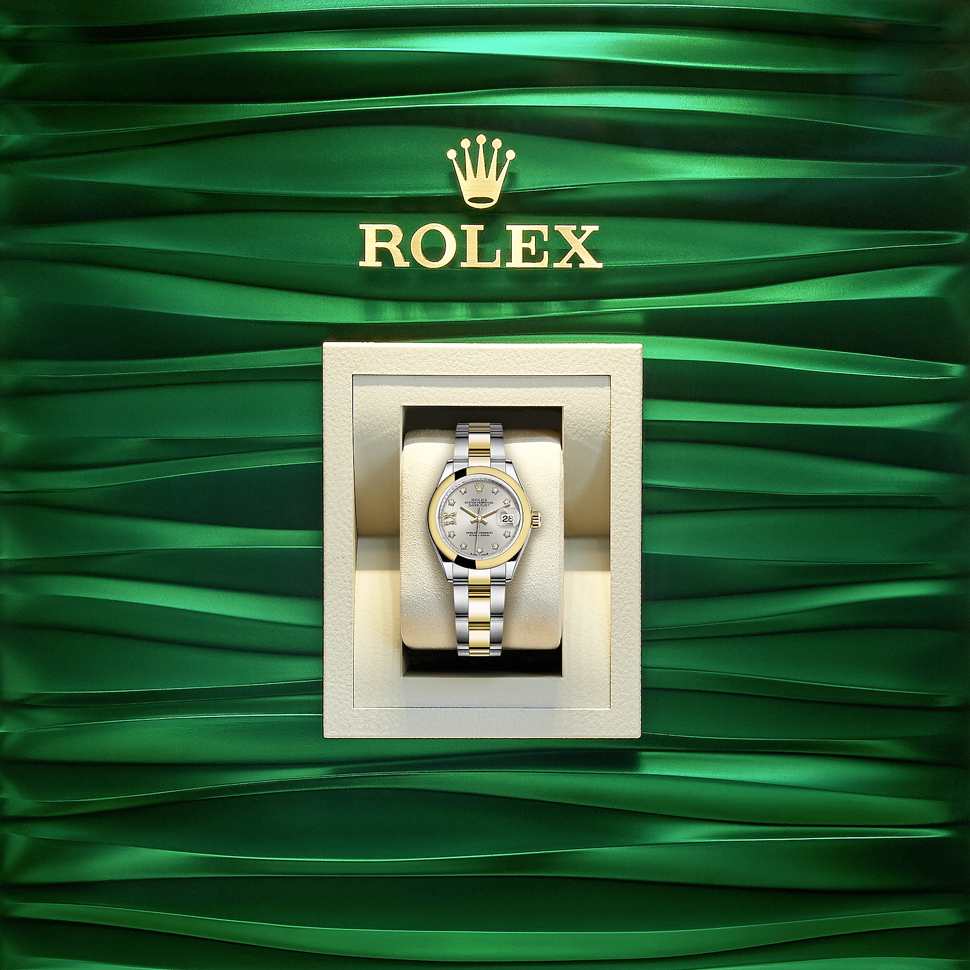 Rolex Lady-Datejust 28, Oystersteel and 18k Yellow Gold, Ref# 279163-0004