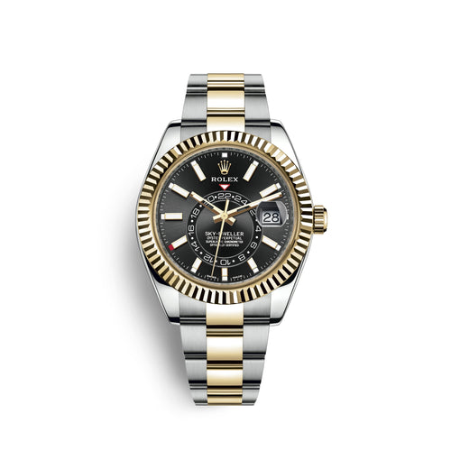DISCONTINUED Rolex Sky-Dweller 42mm, Oystersteel and 18k Yellow Gold, Ref# 326933-0002
