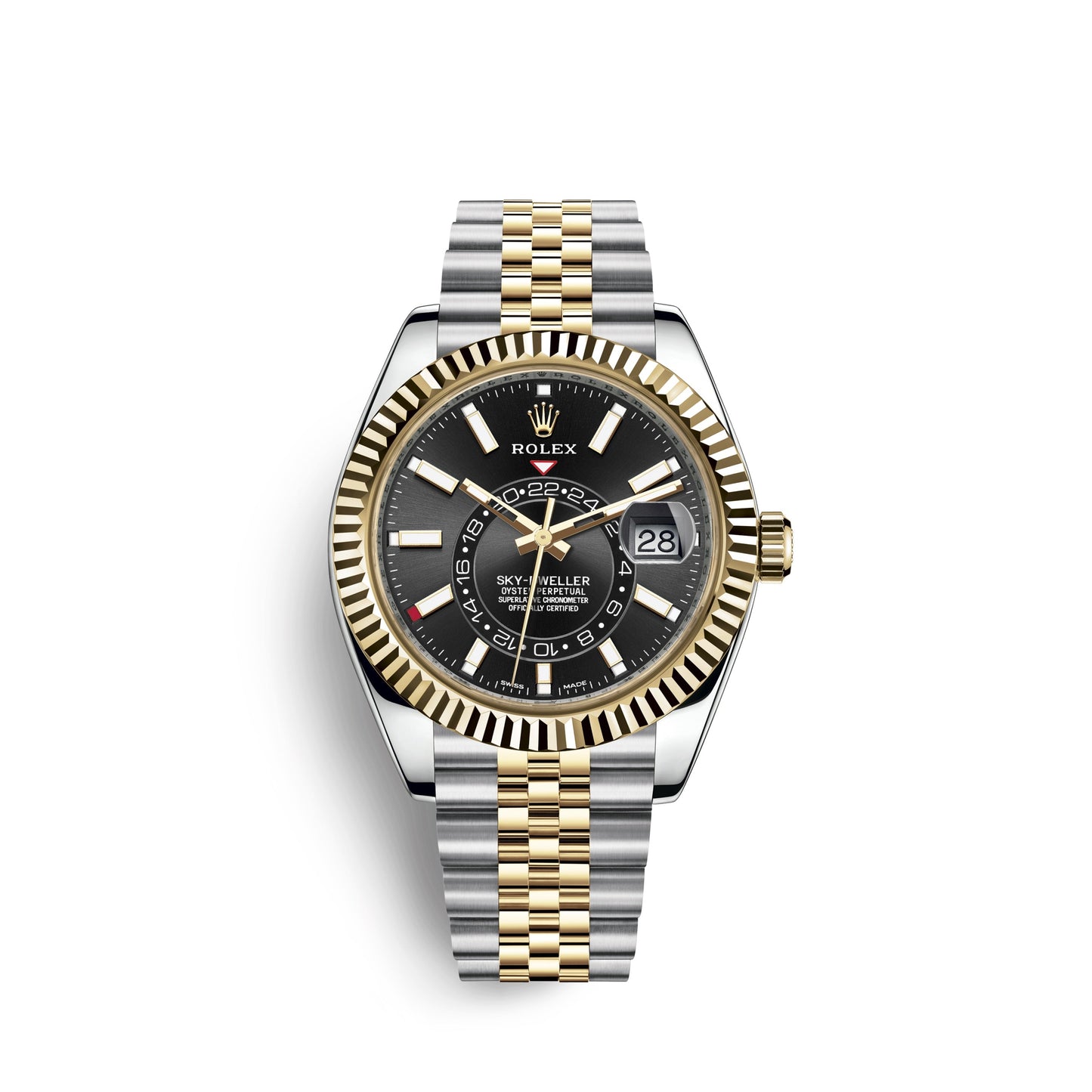 DISCONTINUED Rolex Sky-Dweller 42mm, Oystersteel and 18k Yellow Gold, Ref# 326933-0005