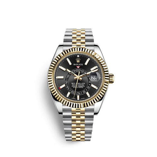 DISCONTINUED Rolex Sky-Dweller 42mm, Oystersteel and 18k Yellow Gold, Ref# 326933-0005
