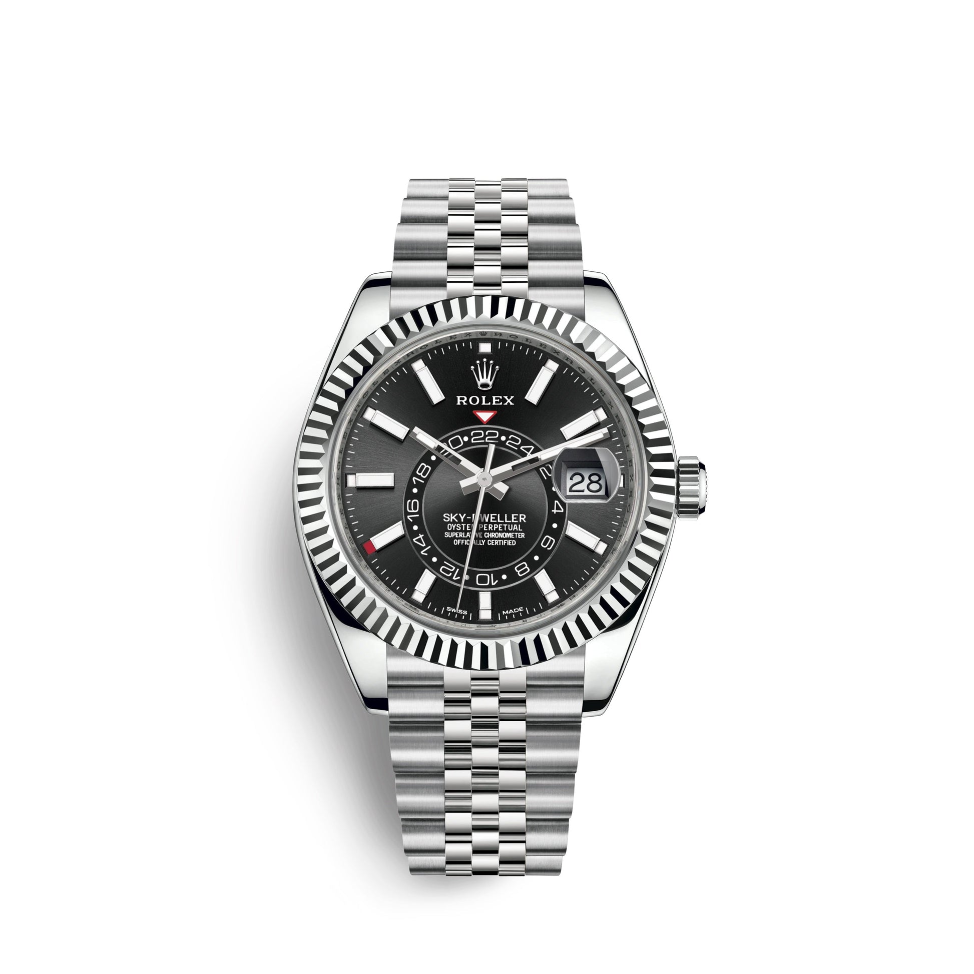 Discontinued Rolex Sky-Dweller 42mm, Oystersteel and 18k White Gold, Ref# 326934-0006