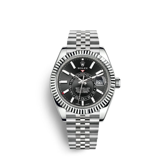 Discontinued Rolex Sky-Dweller 42mm, Oystersteel and 18k White Gold, Ref# 326934-0006