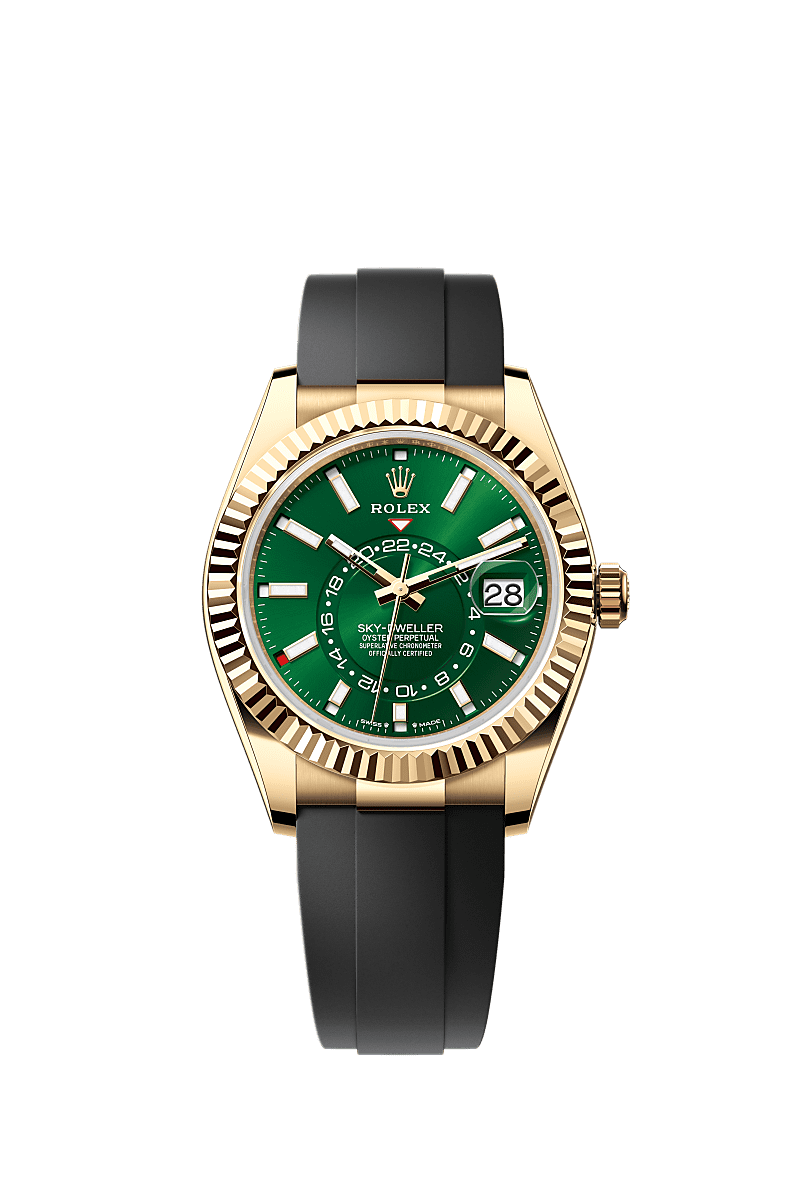 Unworn 2025, Rolex Sky-Dweller, 42mm, 18k Yellow Gold, Ref# 336238-0004, box & papers