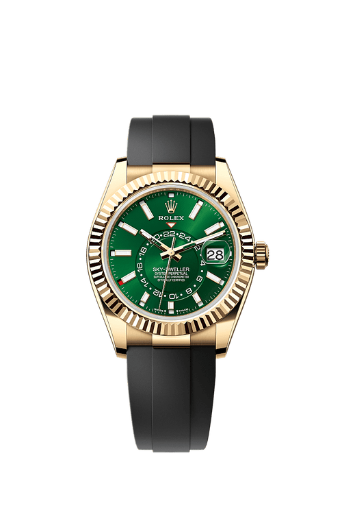 Unworn 2025, Rolex Sky-Dweller, 42mm, 18k Yellow Gold, Ref# 336238-0004, box & papers