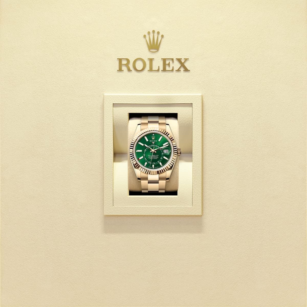 Unworn 2025, Rolex Sky-Dweller, 42mm, 18k Yellow Gold, Ref# 336938-0007, box & papers