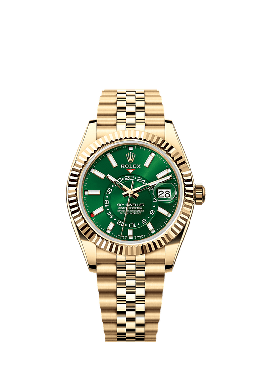 Unworn 2025, Rolex Sky-Dweller, 42mm, 18k Yellow Gold, Ref# 336938-0008, box & papers