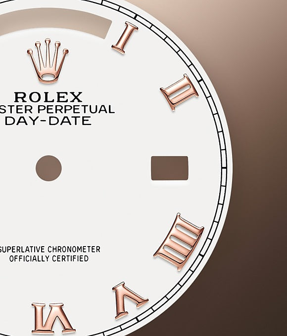 Rolex Day-Date 36 Everose gold Ref# 128345RBR-0054