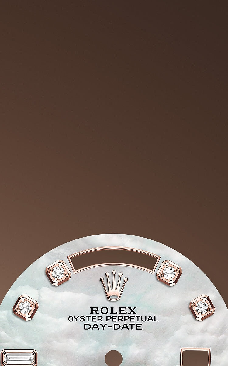Rolex Day-Date 36 Everose gold Ref# 128345RBR-0030