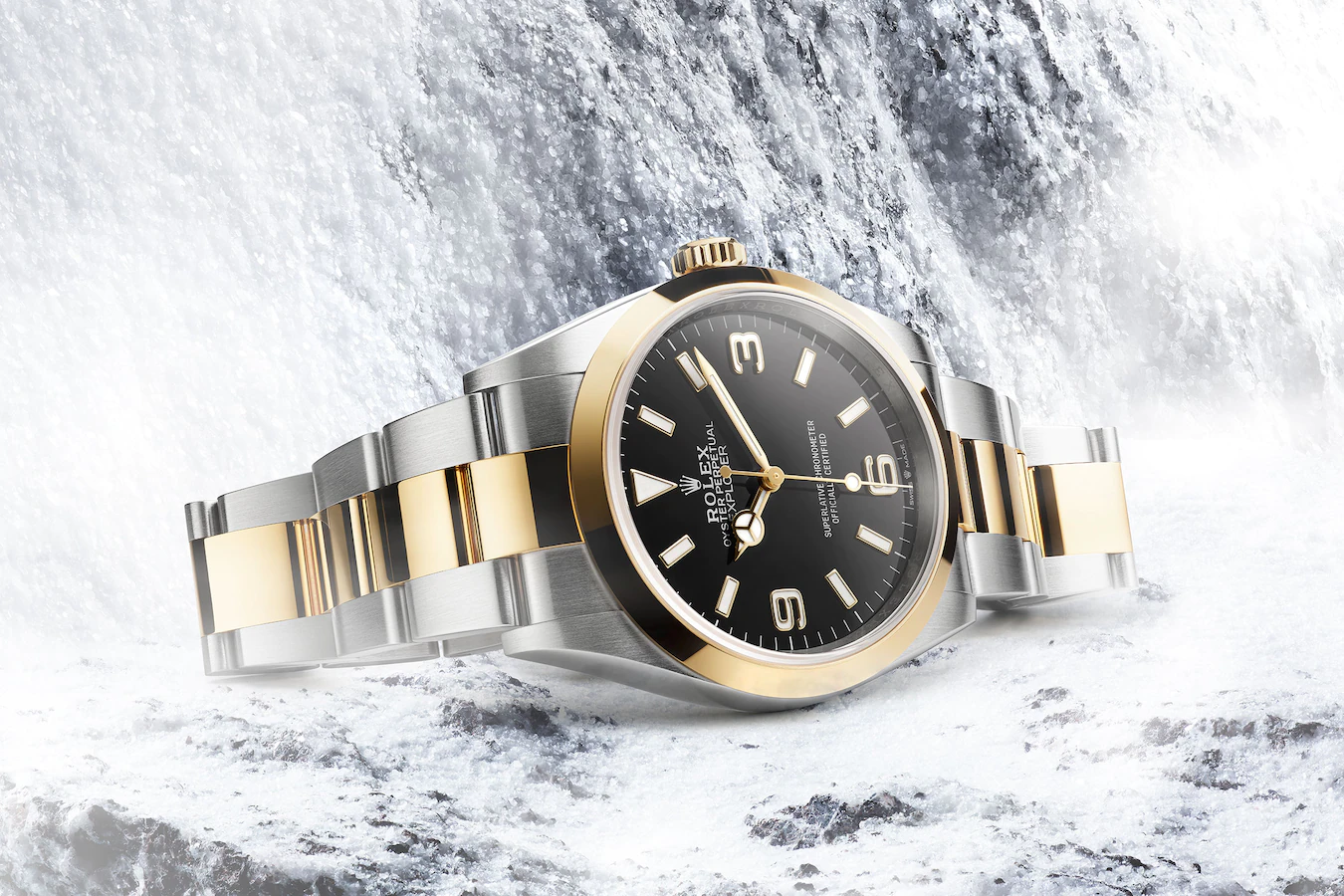 Rolex Explorer, 18k Yellow Gold and Stainless steel, 36mm, Ref# 124273-0001, 2024