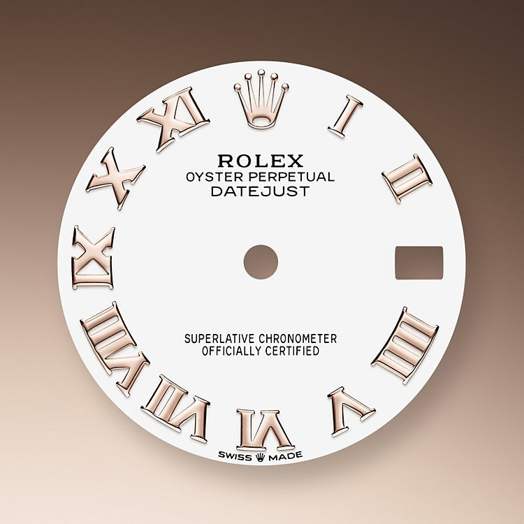 Rolex Datejust 31, Oystersteel, 18kt Everose Gold and diamonds, Ref# 278381RBR-0003