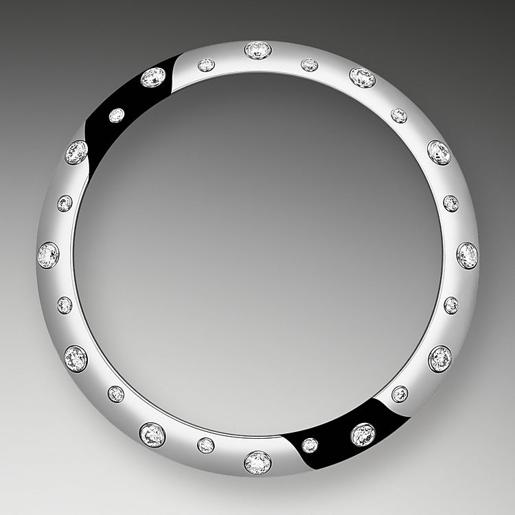 Rolex Datejust 31, Oystersteel, 18kt White Gold and diamonds, Ref# 278344RBR-0018