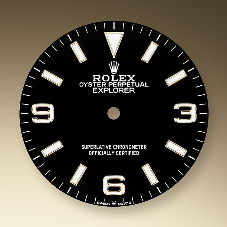 Rolex Explorer, 18k Yellow Gold and Stainless steel, 36mm, Ref# 124273-0001, 2024